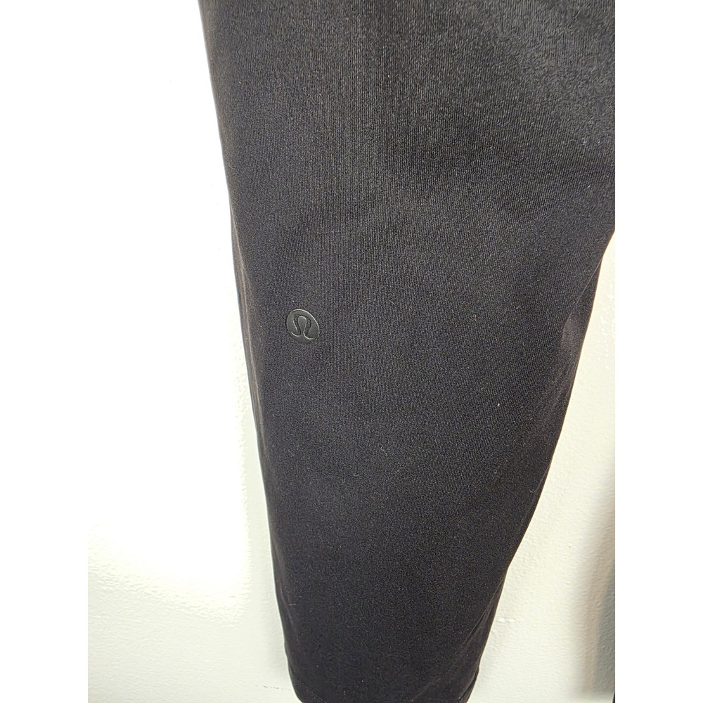 Lululemon On The Fly Black High Rise Drawstring Lounge Pants Size 6 - Picture 5 of 6